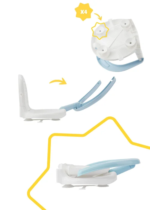 Badabulle White Foldable Bath Seat - One Size Image 3