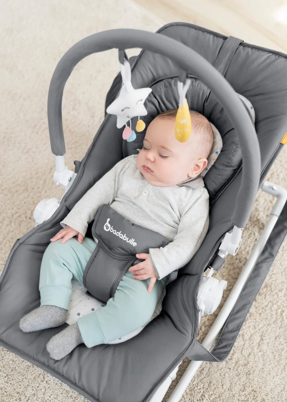 Badabulle Grey Moonlight Easy bouncer - One Size Image 2