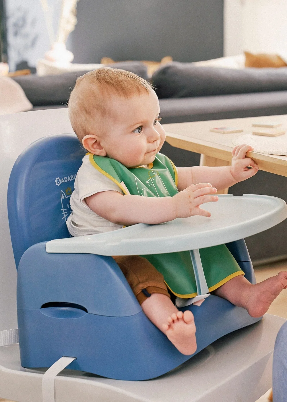 Badabulle Blue Cats Booster Seat - One Size Image 2