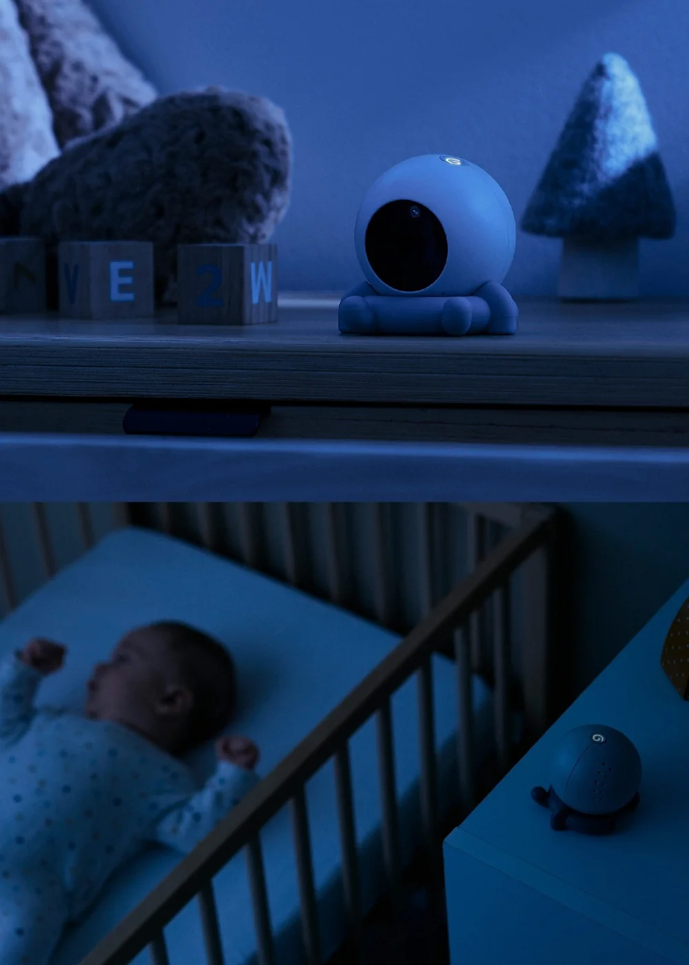Babymoov Blue Yoo Roll Wire Free Baby Video Monitor - One Size Image 4