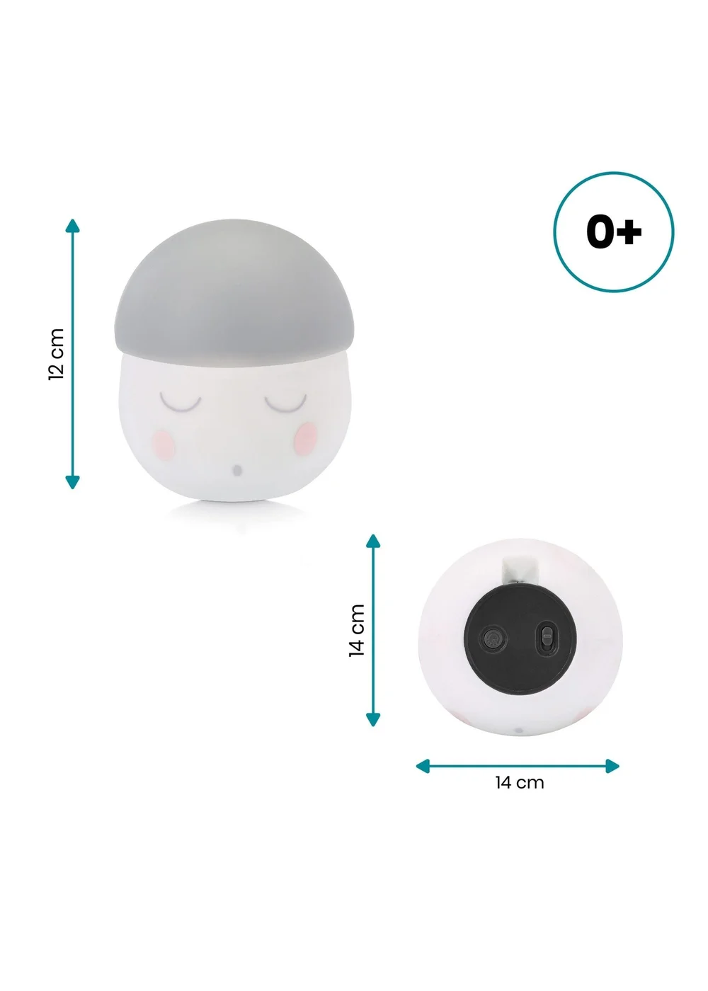Babymoov Grey Squeezy Nightlight - One Size Image 5
