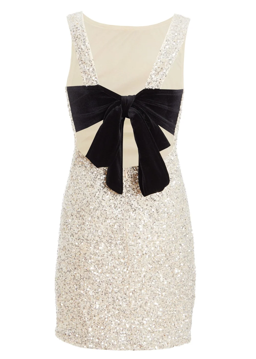quiz black and silver sequin dress Quiz Petite Black Sequin Strapless Midaxi Dress