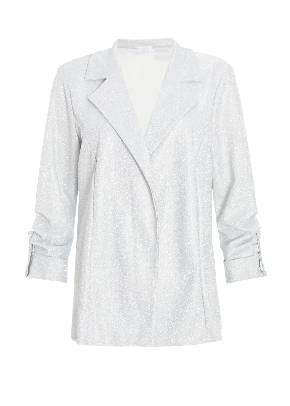 Quiz Silver Ruched Sleeve Blazer - 6 Image 4