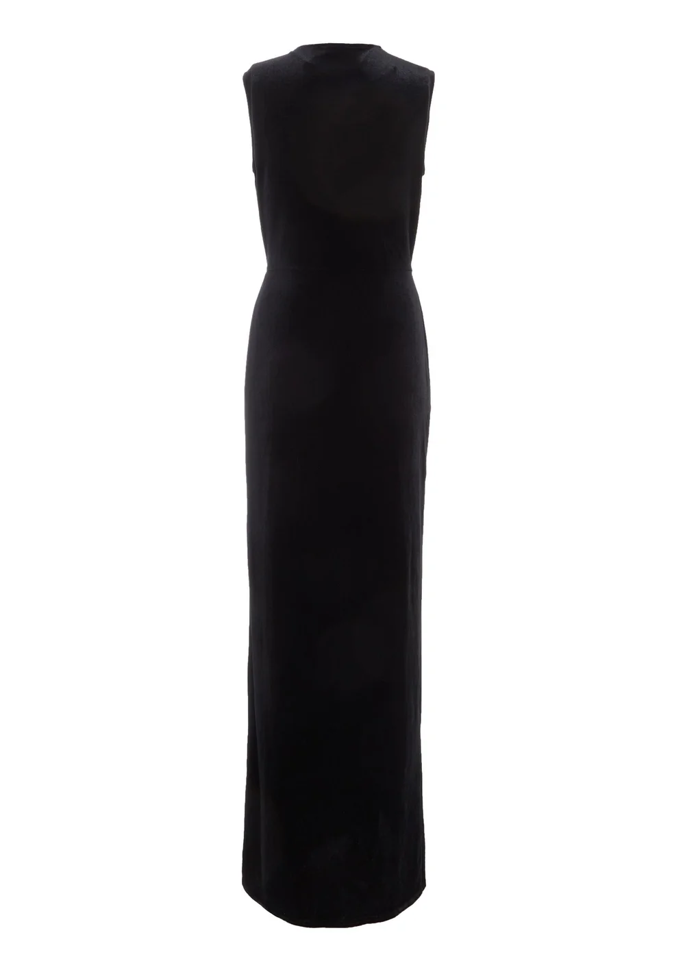 Quiz Black Velvet Twist Front Maxi Dress - 8 Image 5