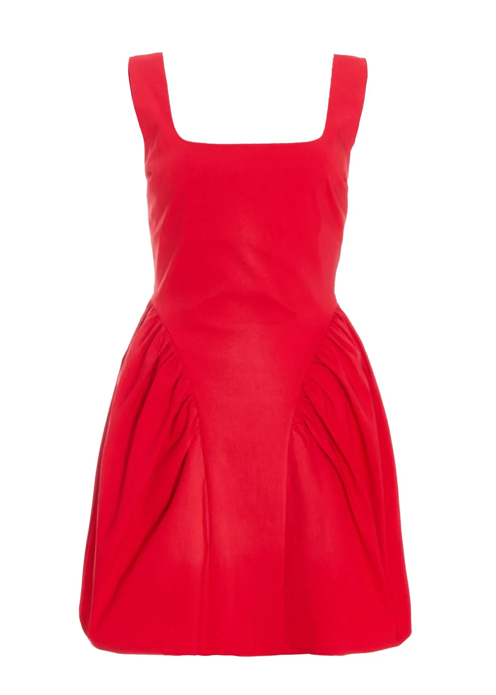 Quiz Red Scoop Back Skater Dress - 6 Image 4