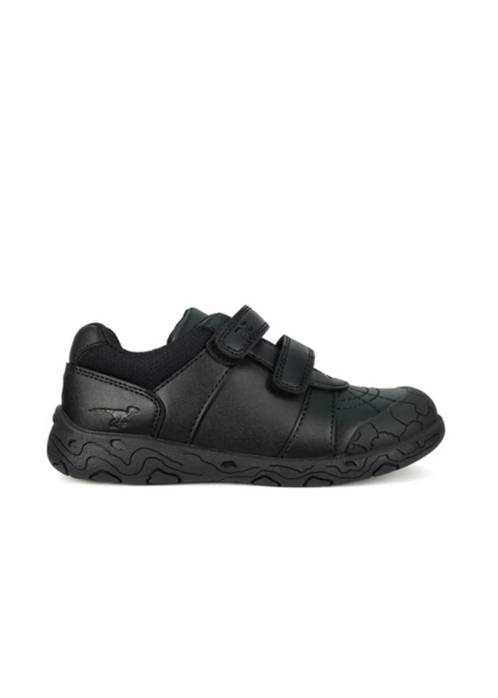 ToeZone Black Boys Rebel Dinosaur School Shoe (Younger 8- Older 2) - 1 Image 2