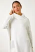 Roman Ivory Sparkle Pocket Detail Poncho Jumper - Small/Medium Image 2
