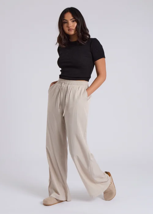 Urban Bliss Stone Drawstring Wide Leg Trousers - 8 Image 3