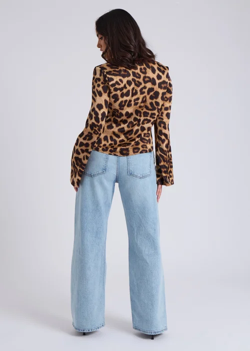 Urban Bliss Brown Leopard Tie Front Top - 8 Image 2