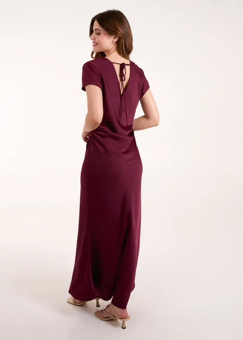 Blue Vanilla Red Bias Cut Batwing Slip Dress - S Image 2