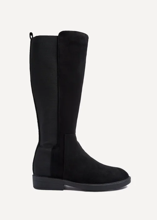 Linzi Knight Black Faux Suede High Leg Boot - 3 Image 2