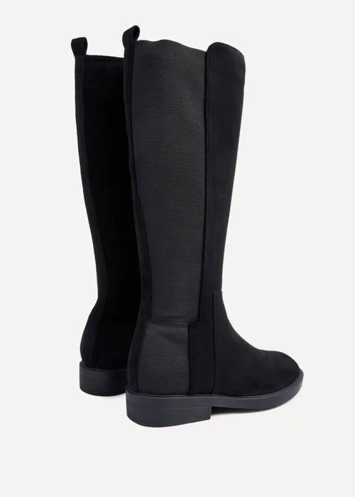 Linzi Knight Black Faux Suede High Leg Boot - 3 Image 5