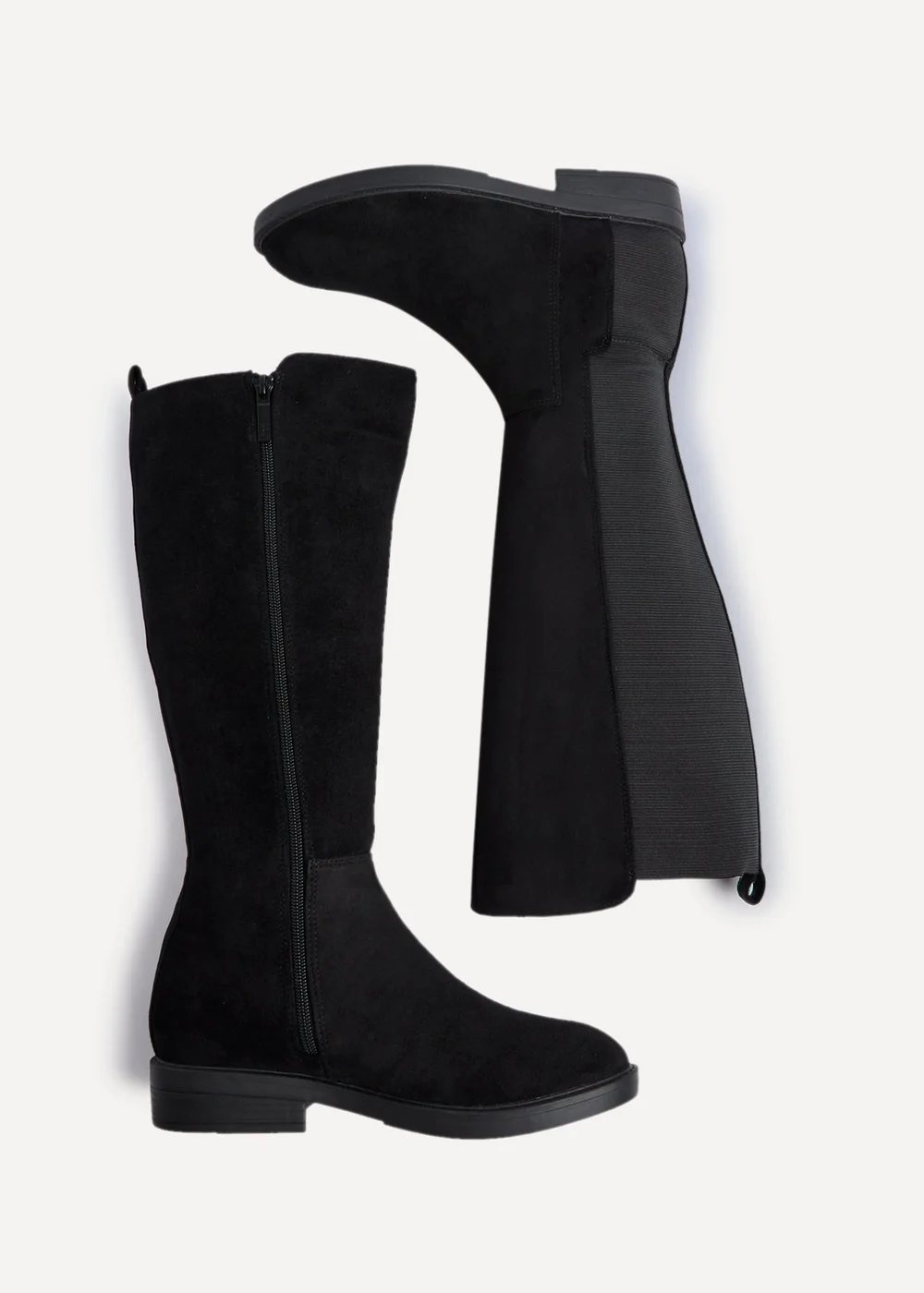 Linzi Knight Black Faux Suede High Leg Boot - 3 Image 4