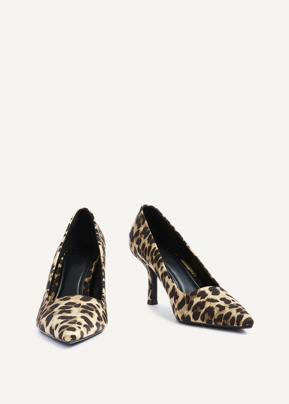 Linzi Multi Kat Leopard Print Scuba Court Heel - 3 Image 3