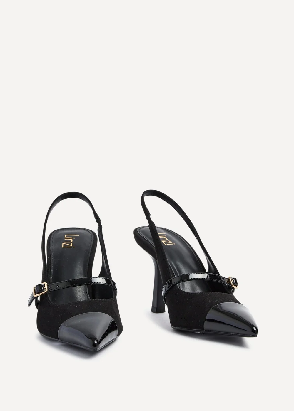 Linzi Maze Black Slingback Court Heel - 3 Image 3