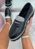 Love Lemonade Black Sparkly Rhinestone Studded Loafers - Size 8 Image 1