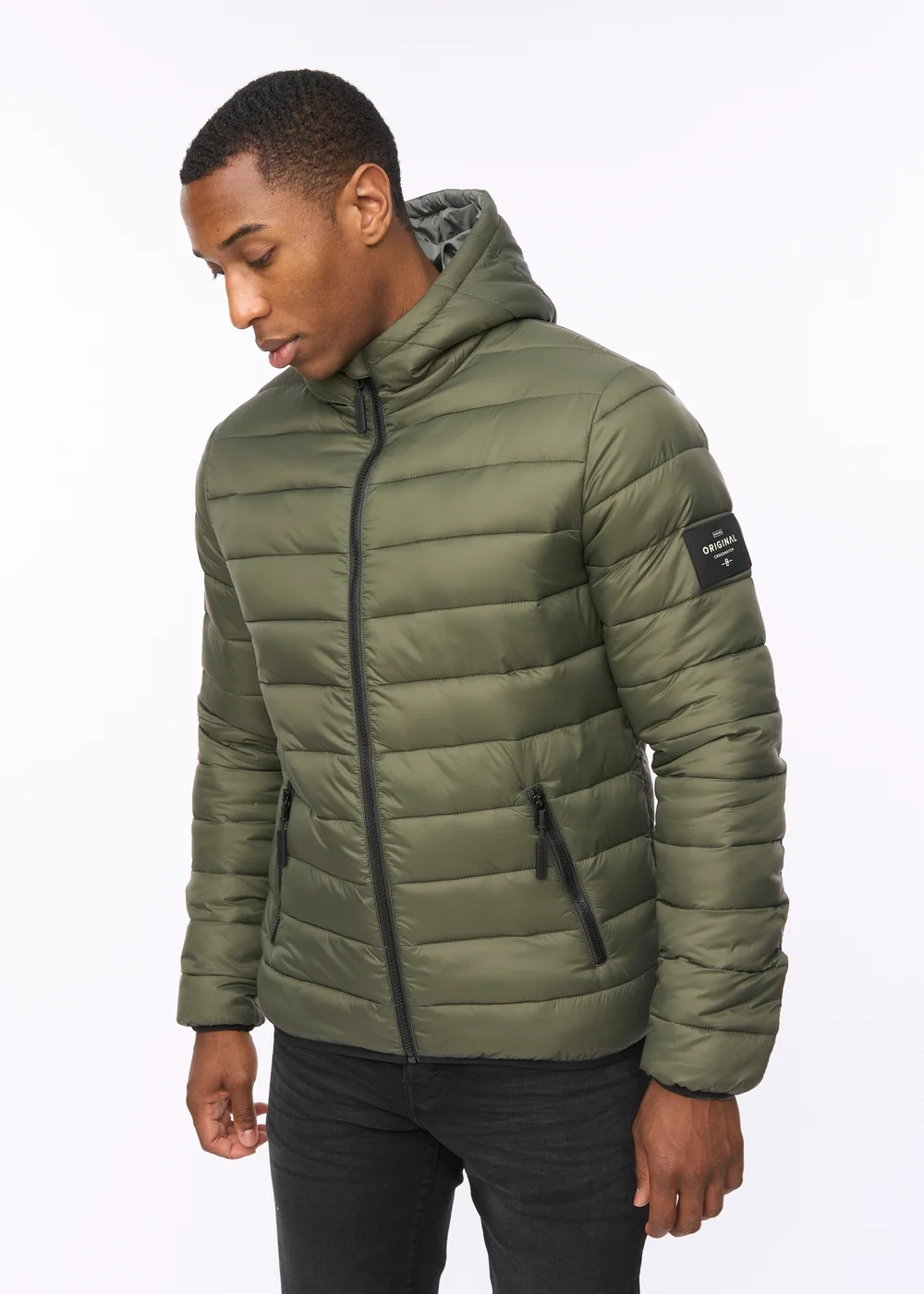 Crosshatch Olive Gattering MVE Jacket - M Image 3