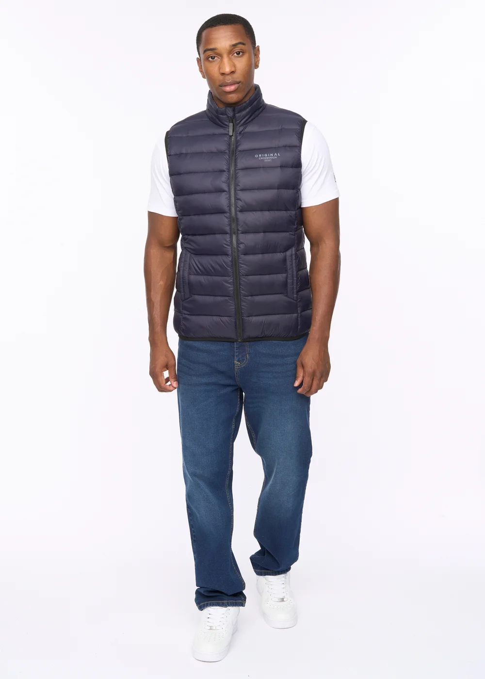 Crosshatch Dark Navy Gattering MVE Gilet - M Image 3