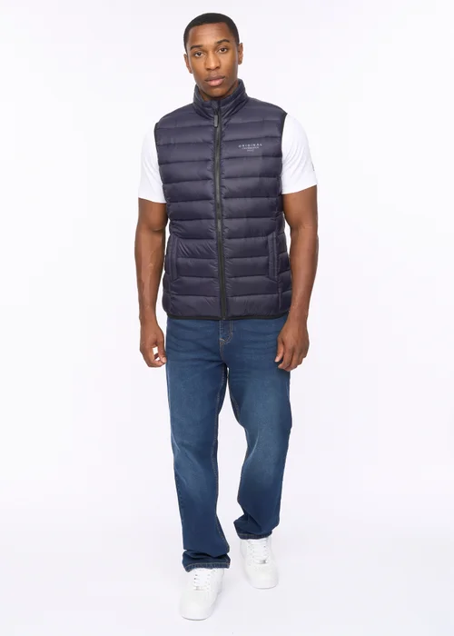 Crosshatch Dark Navy Gattering MVE Gilet - M Image 3