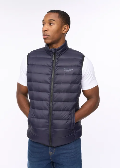 Crosshatch Dark Navy Gattering MVE Gilet - M Image 1