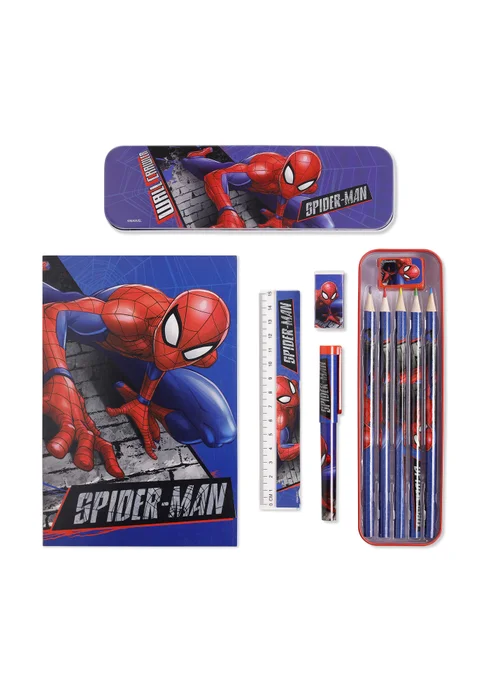 Marvel Spiderman Red/Blue Stationary Set - One Size Image 1