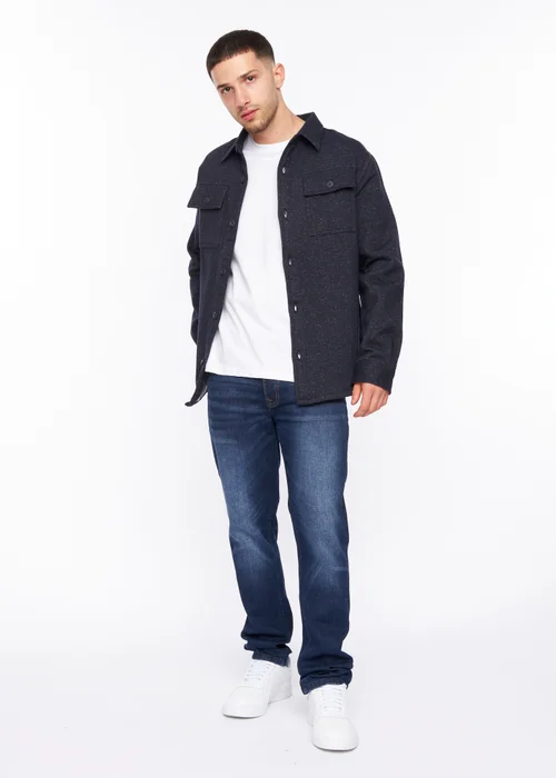 Crosshatch Navy Dakari Over Shirt - M Image 3