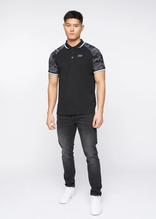 Crosshatch Black Cramdark Camo Polo - S Image 4