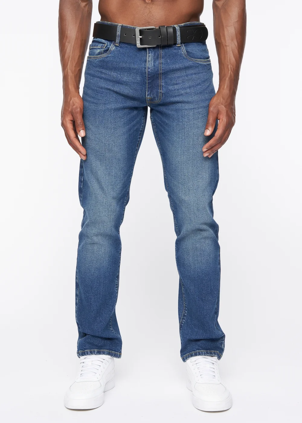 Crosshatch Stone Wash Cadman Straight Jeans - 30/L30 Image 1