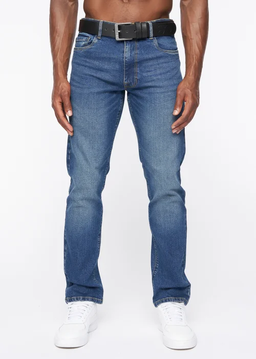 Crosshatch Stone Wash Cadman Straight Jeans - 30/L30 Image 1