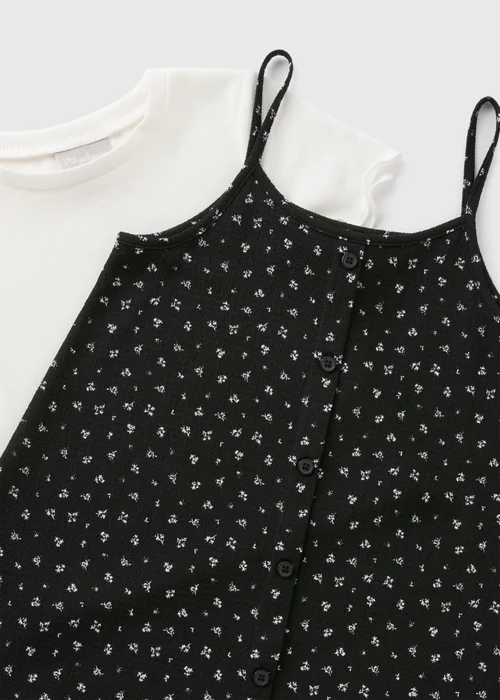 Girls Floral Crinkle Top & Dress Set (7-15yrs) - 7 Yrs Image 2