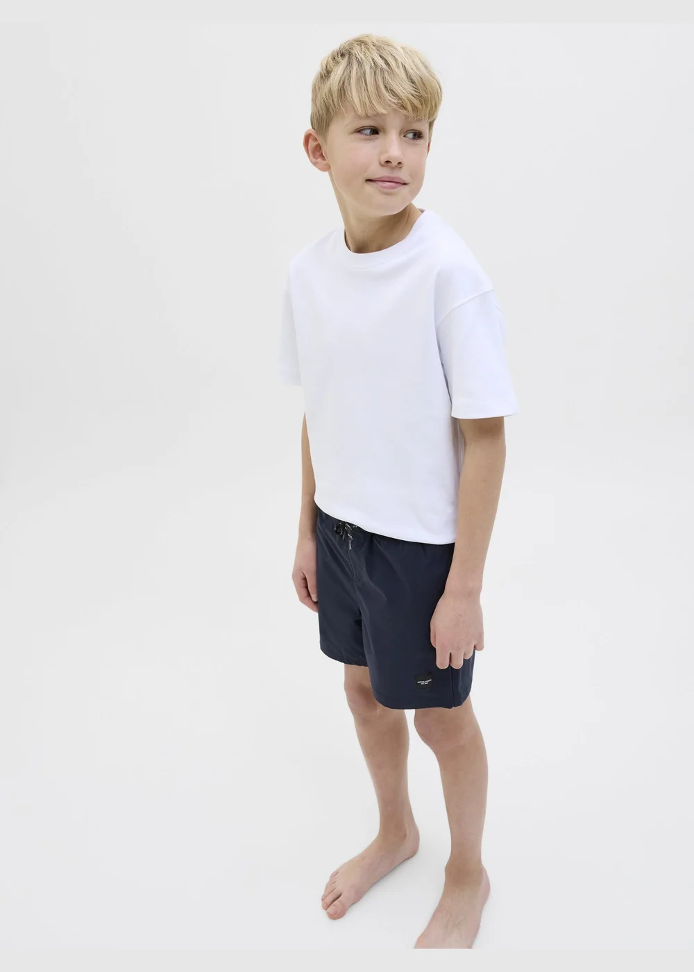 Jack & Jones Jnr Navy Swim Shorts - 10 Yrs Image 5