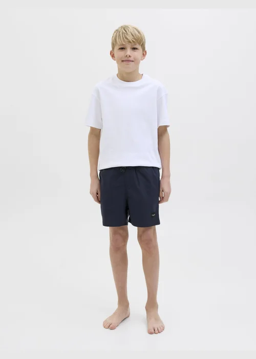 Jack & Jones Jnr Navy Swim Shorts - 10 Yrs Image 1