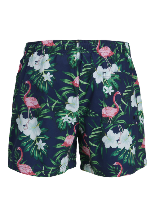 Jack & Jones Jnr Navy Printed Swim Shorts - 8 Yrs Image 5