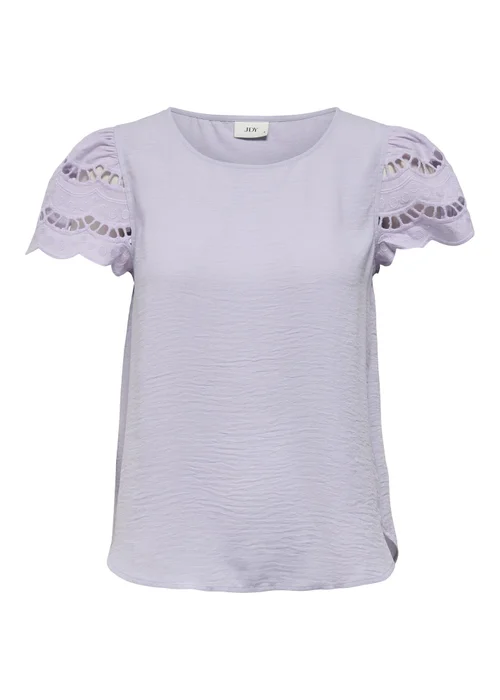 JDY Lilac Sleeve Detail T-Shirt - 8 Image 5