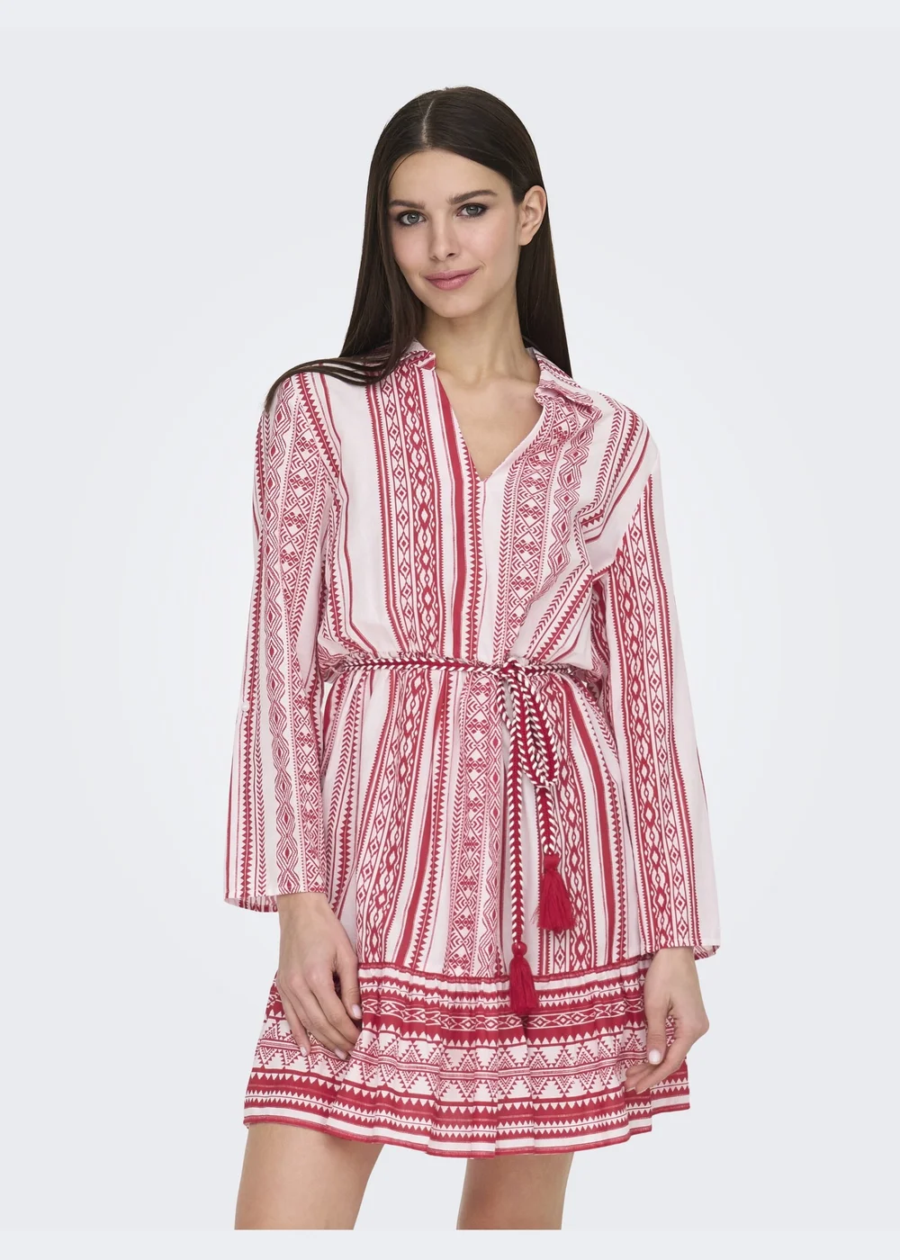 JDY Pink Anna Belted Dress - 10 Image 1