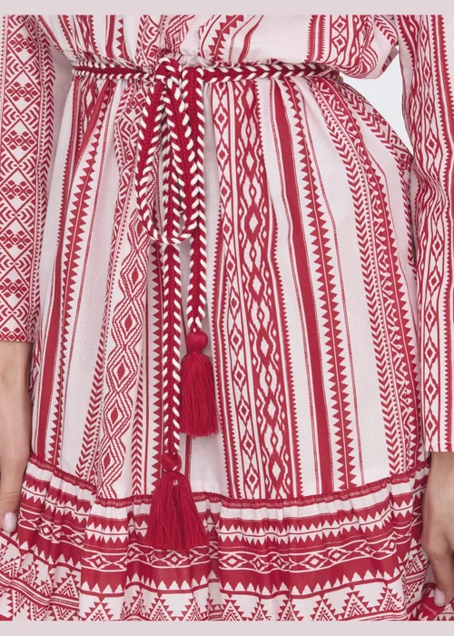 JDY Pink Anna Belted Dress - 10 Image 4