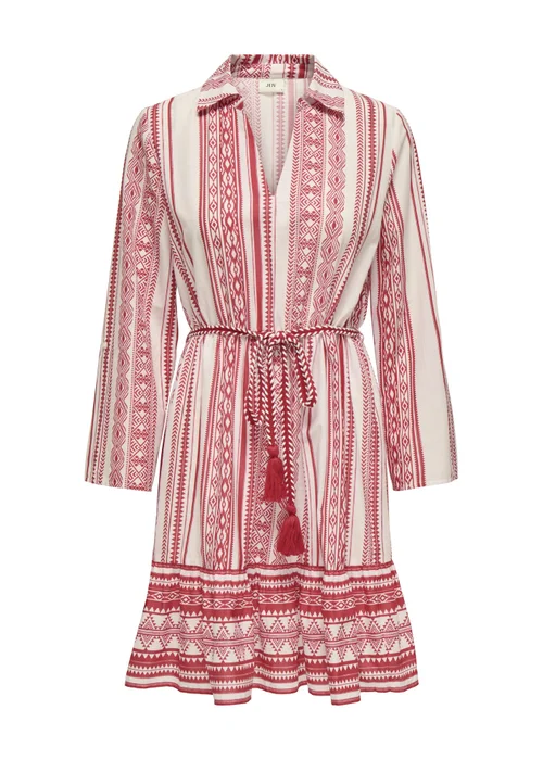 JDY Pink Anna Belted Dress - 10 Image 5
