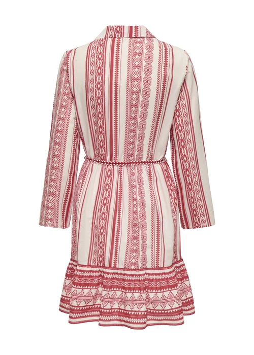 JDY Pink Anna Belted Dress - 10 Image 6