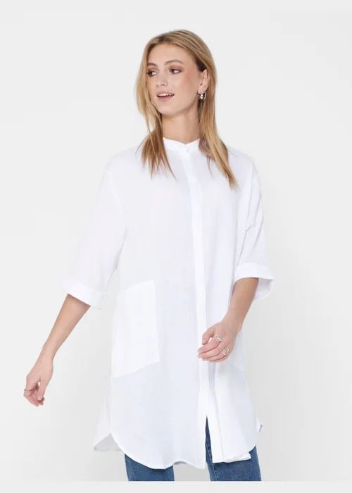JDY White Shirt Dress - 8 Image 1