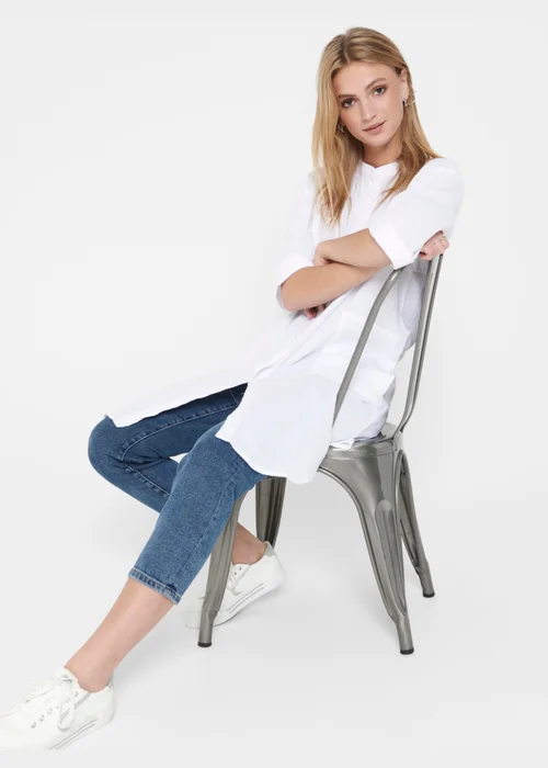 JDY White Shirt Dress - 8 Image 3
