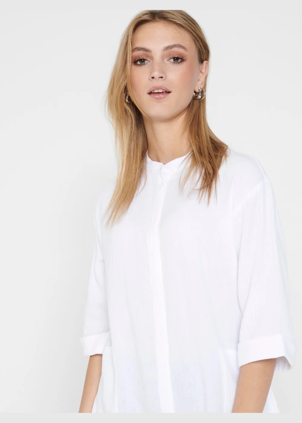 JDY White Shirt Dress - 8 Image 4