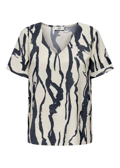 JDY White Short Sleeve Blouse - 8 Image 1