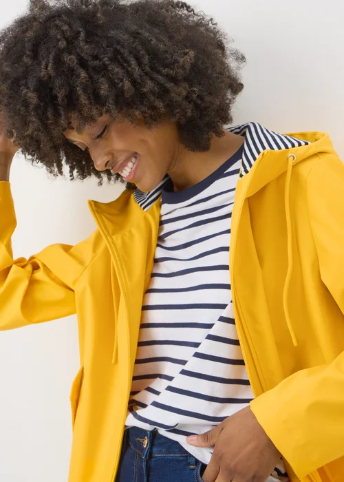 Yellow Short Rubberised Parka Jacket - 8 Image 2