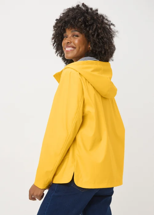 Yellow Short Rubberised Parka Jacket - 8 Image 3