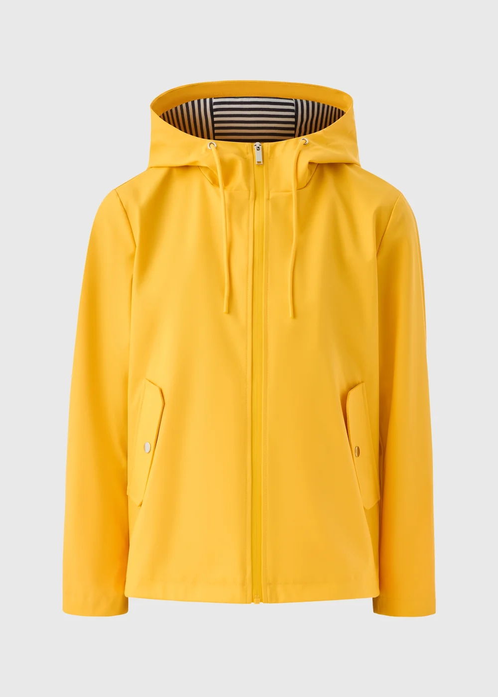 Yellow Short Rubberised Parka Jacket - 8 Image 4