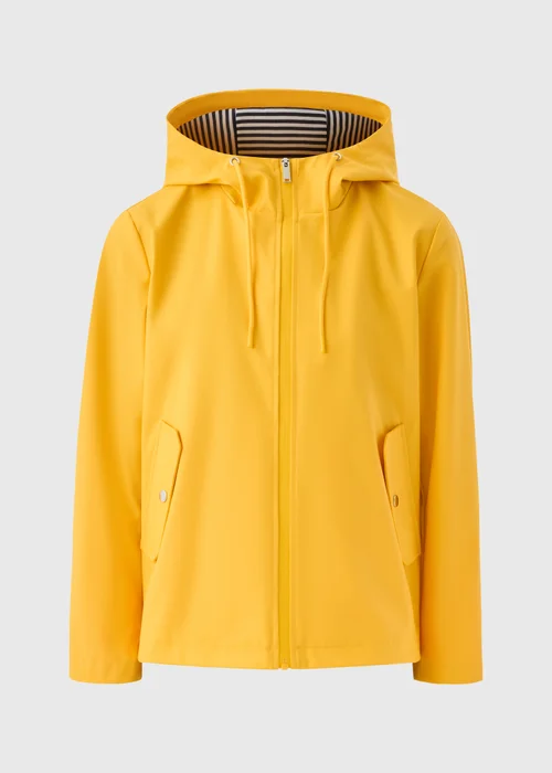 Yellow Short Rubberised Parka Jacket - 8 Image 4