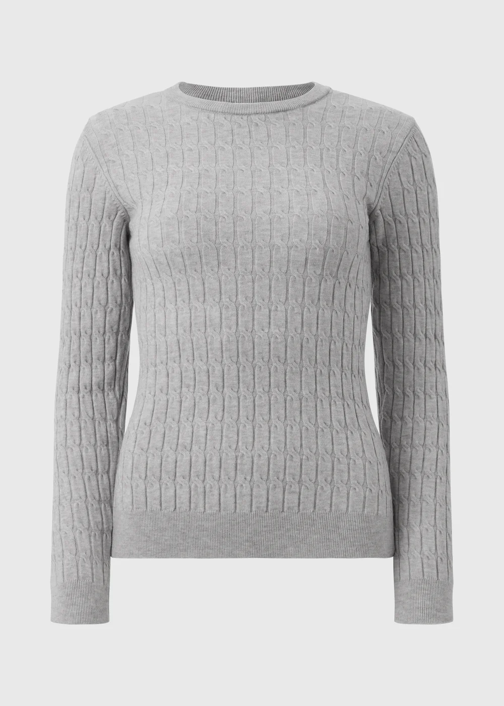 Grey Baby Cable Knit Jumper - 8 Image 4