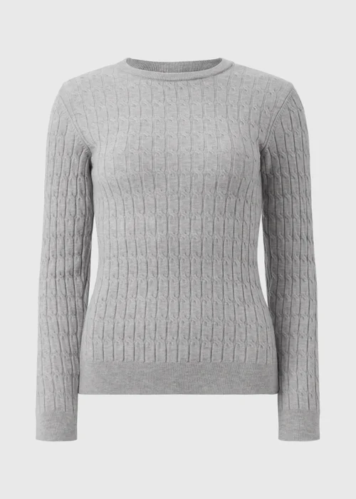 Grey Baby Cable Knit Jumper - 8 Image 4