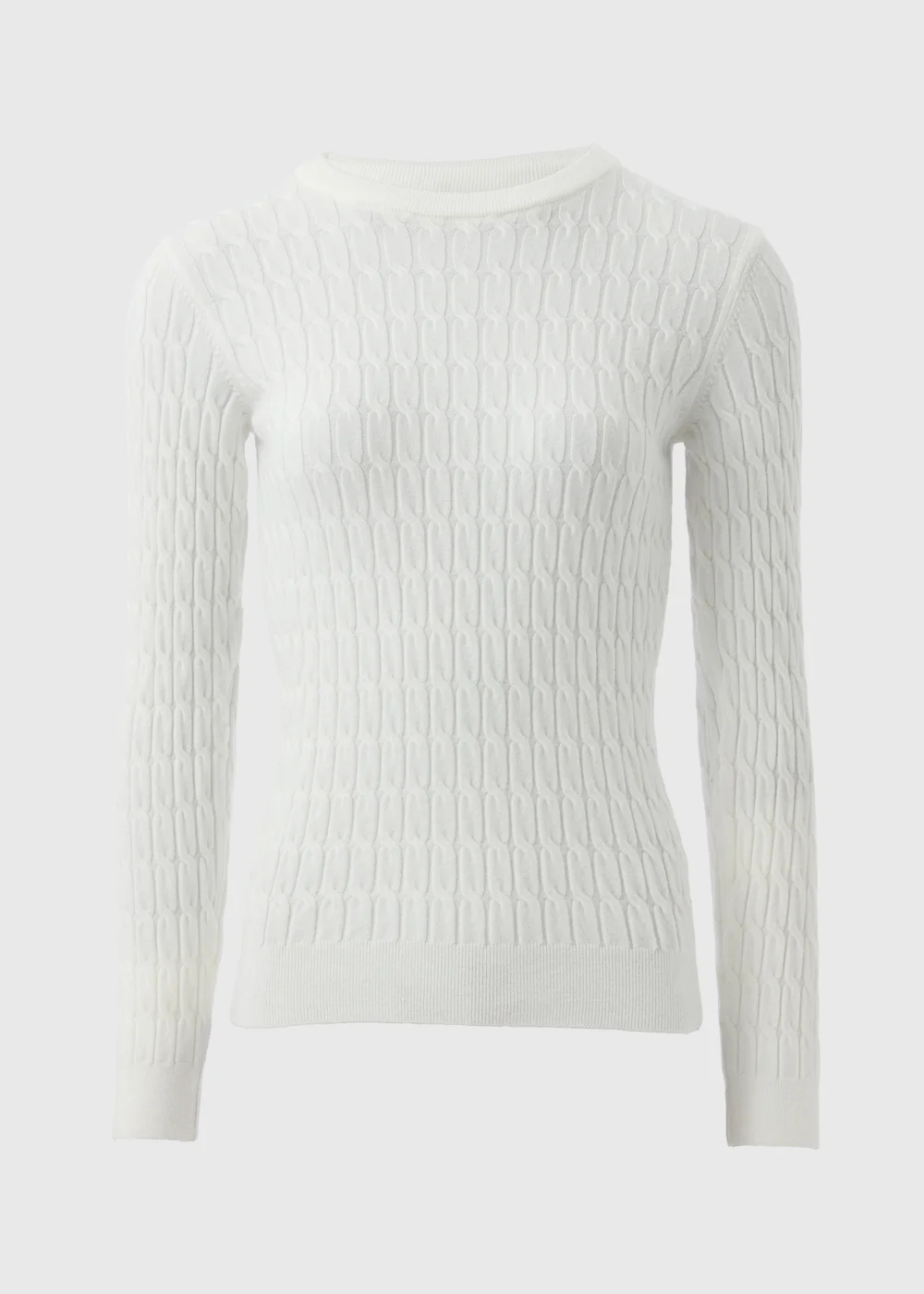 Cream Baby Cable Jumper - 8 Image 4