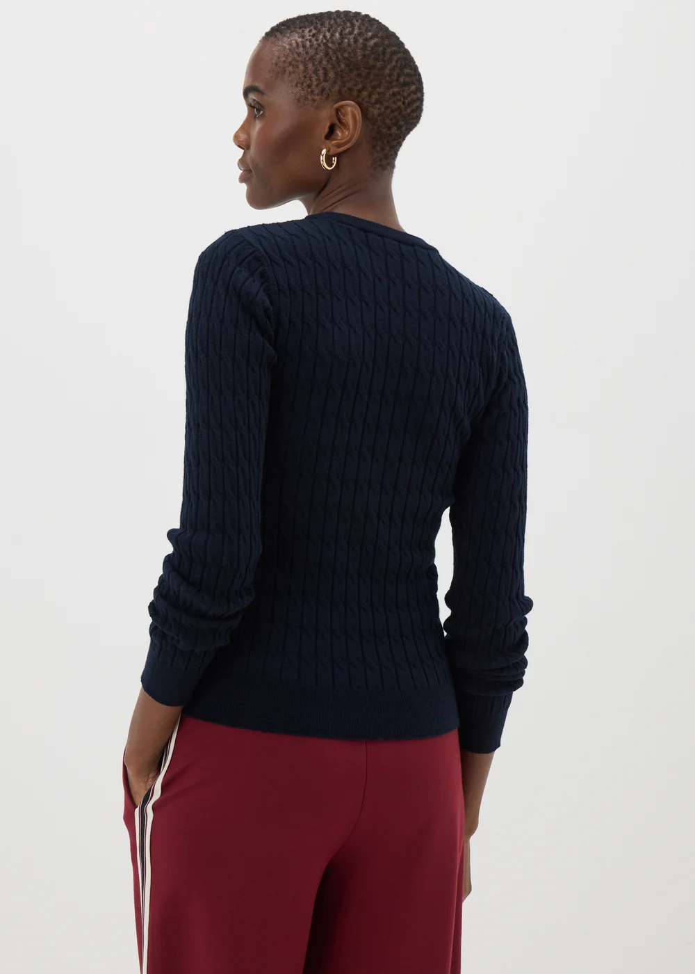 Navy Baby Cable Jumper - 8 Image 2